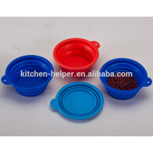 Wholesale Factory Price Collapsible Travel Food Grade Silicone Novelty Pet Bowls/Dog Feeder Bowl/Collapsible Pet Dog Cat Bowl